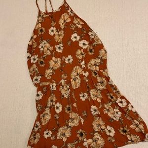 Forever 21 floral open back romper